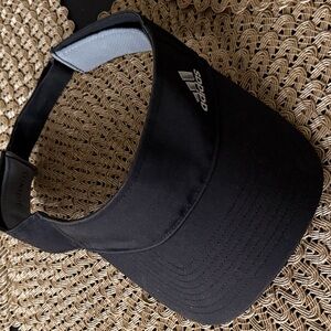 adidas Team Gray Adjustable Visor Logo